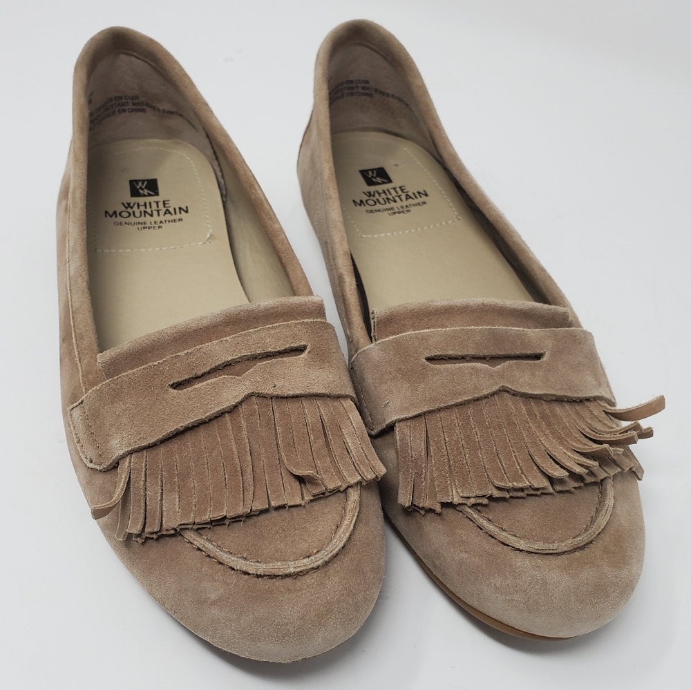 White Mountain Tan Leather Mocassins